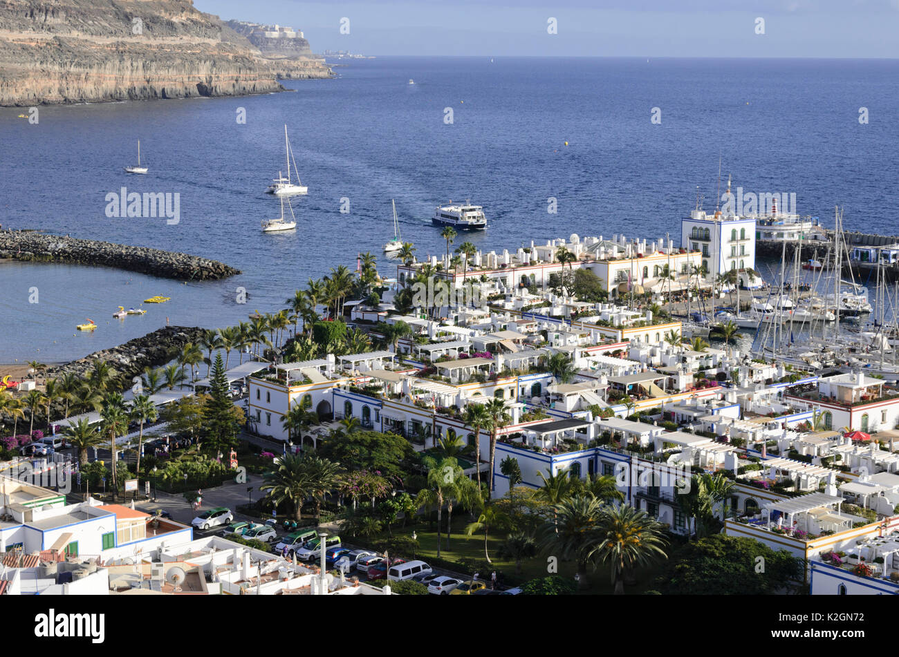 Holiday village, Puerto de Mogán, Gran Canaria, Spain Stock Photo