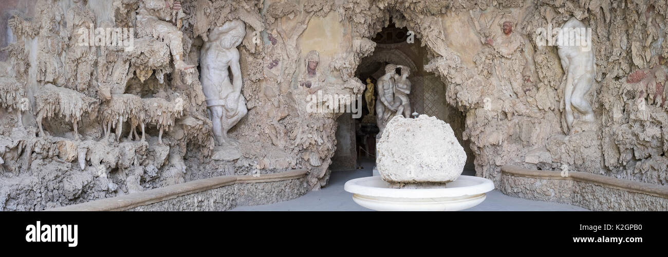 Grotto at the Boboli Gardens, Florence, Italy Stock Photo