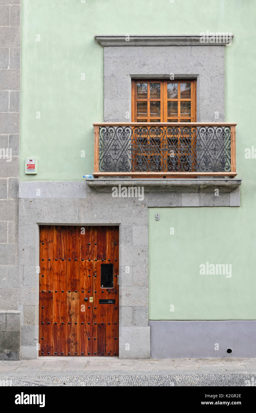 House in the old town, Las Palmas, Gran Canaria, Spain Stock Photo