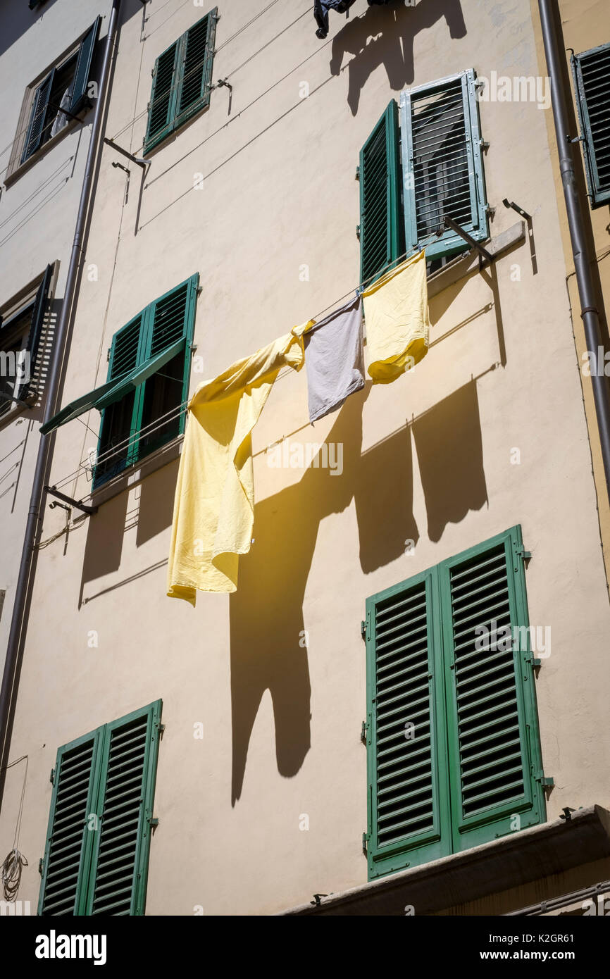 Laundry drying in Florence, Italy Stock Photo Alamy