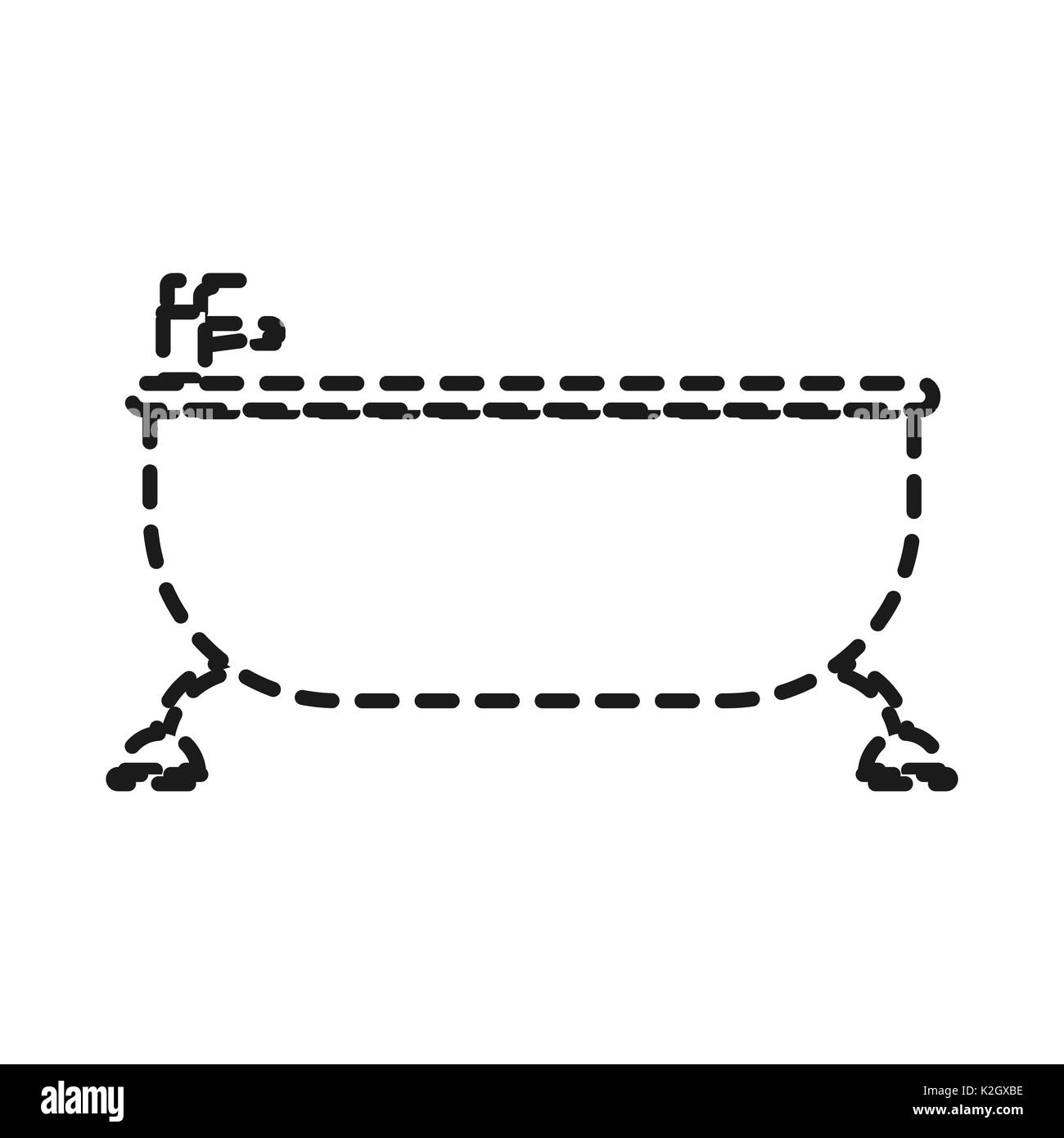 bathtub icon over white background vector illustration Stock Photo - Alamy