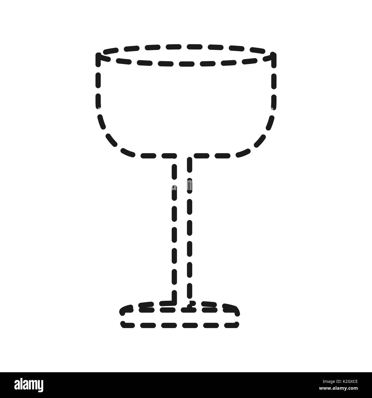 wine glass icon over white background vector illustration Stock Photo ...