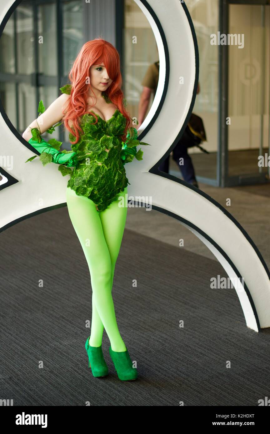 Poison Ivy at London Super Comic Convention 2017 Stock Photo