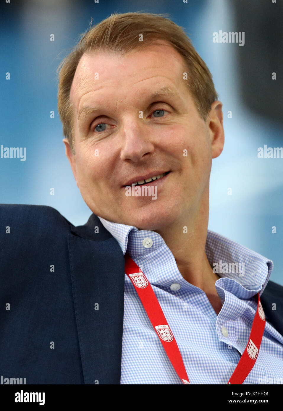 The Times journalist Henry Winter during a training session at St