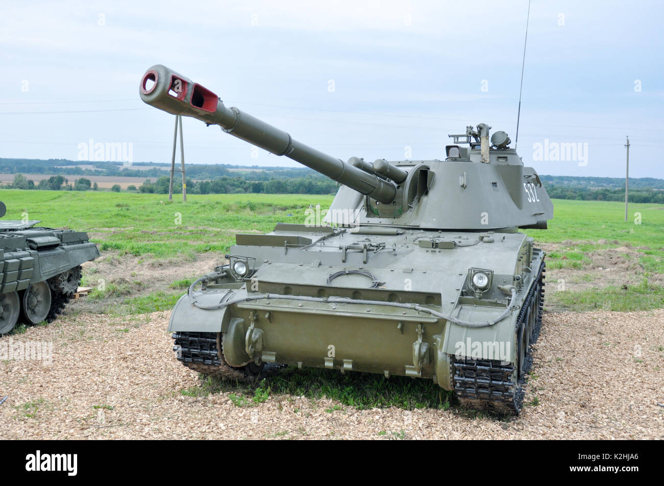 Military equipment. Russian military tank Stock Photo - Alamy