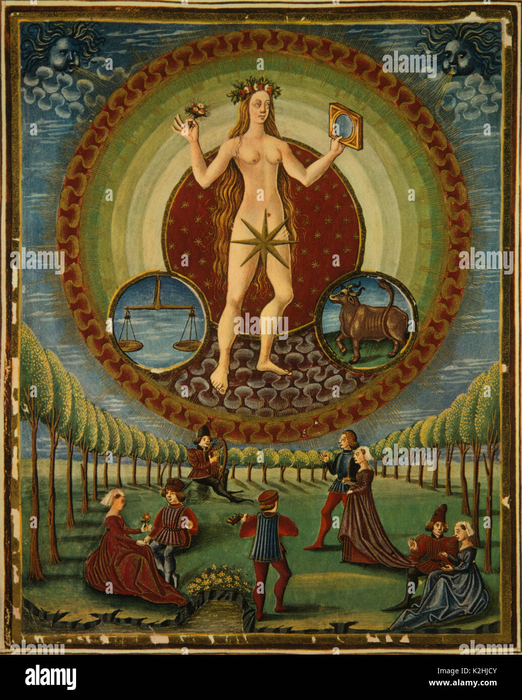 Astrology illustration of Venus, ruler of Libra and Taurus ...