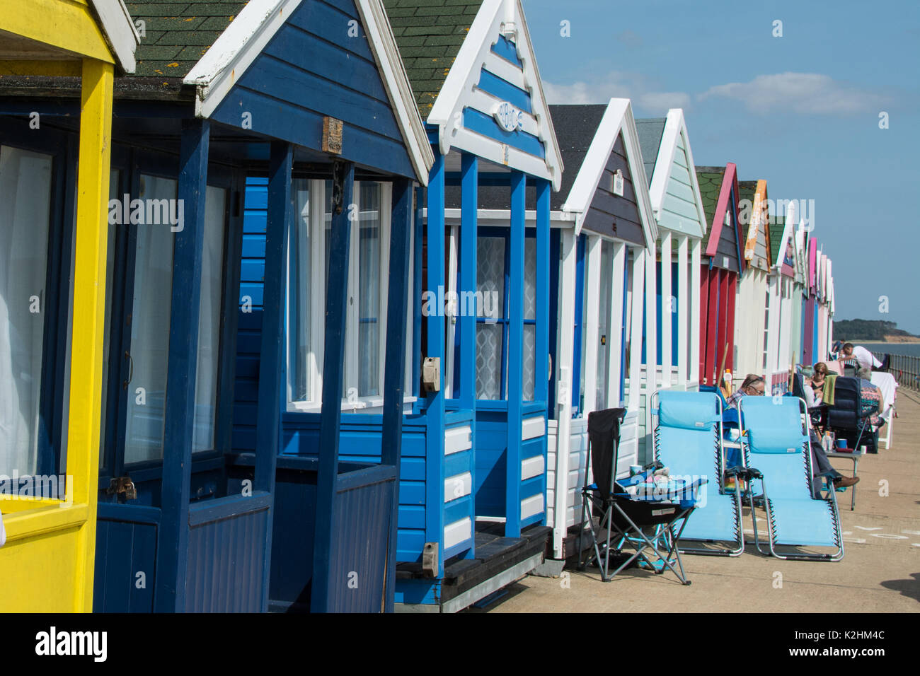 Beach huts Southwold UK Stock Photo Alamy