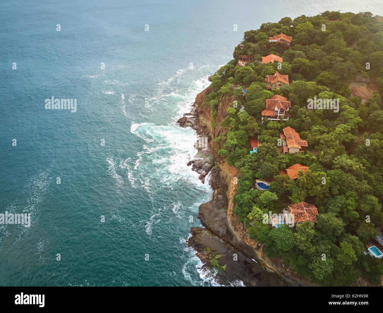 Aerial drone seascape luxury lagoon hi-res stock photography and images ...