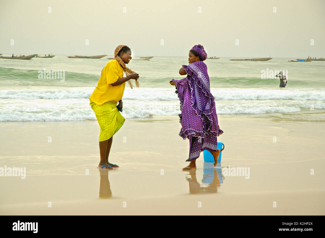 Fishmongers. Nouakchott, Mauritania Stock Photo
