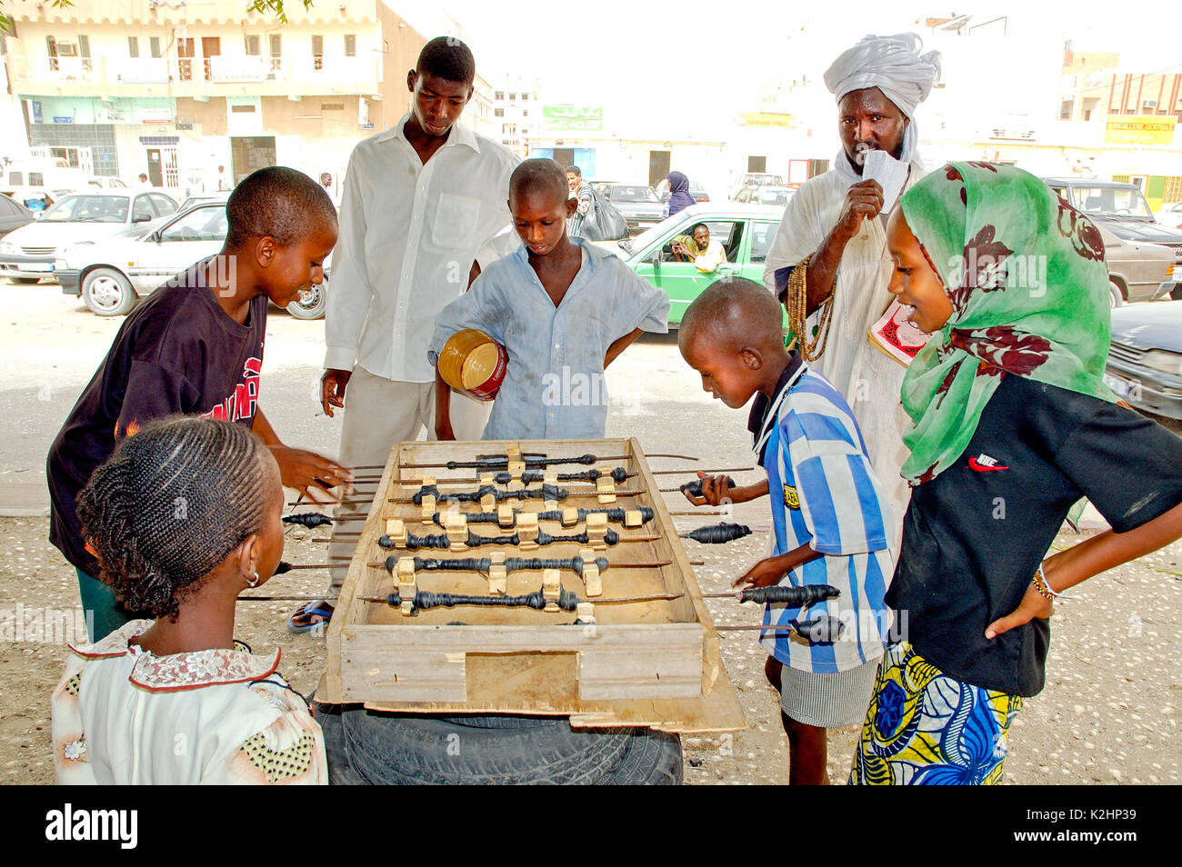 Playtime in Nouakchott, Mauritania Stock Photo
