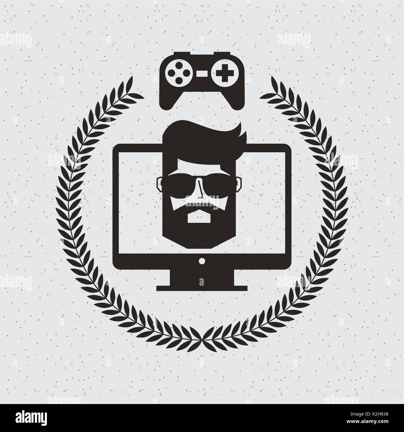 head man hipster style isolated icon Stock Vector Image & Art - Alamy