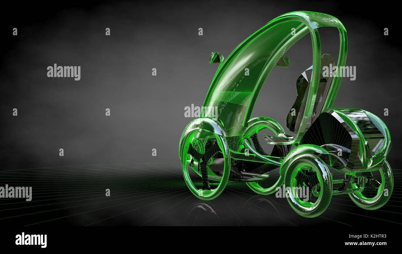 Futuristic car illustration black white hi-res stock photography and ...