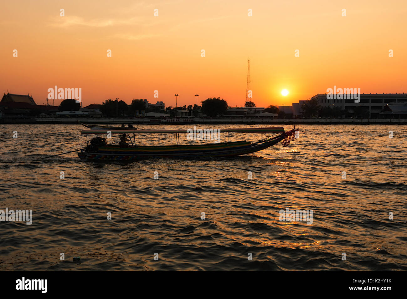 Landscape of Chao Phraya River in Bangkok, Thailand Stock Photo - Alamy