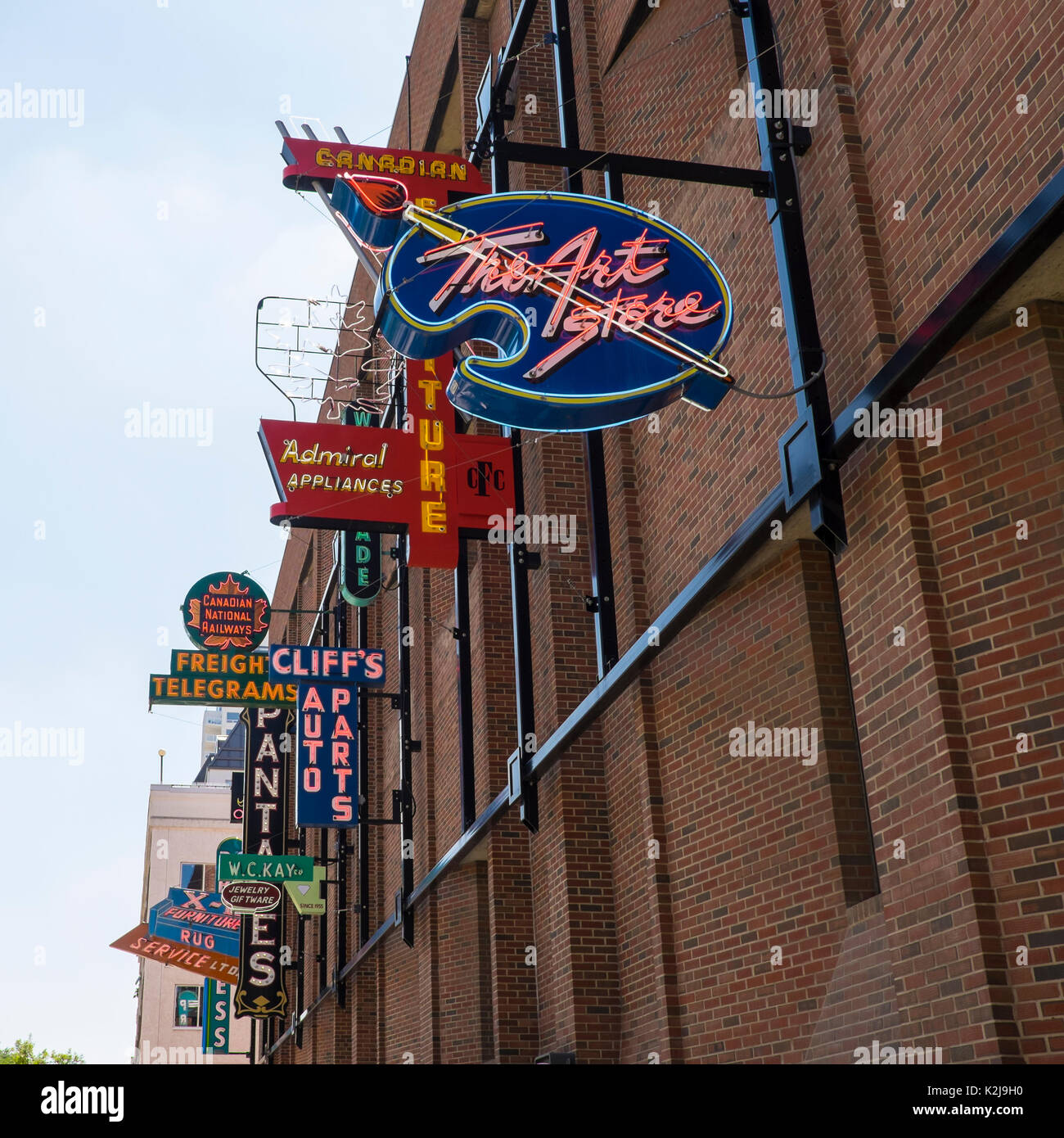 Neon Sign Museum, Edmonton, Canada Stock Photo Alamy