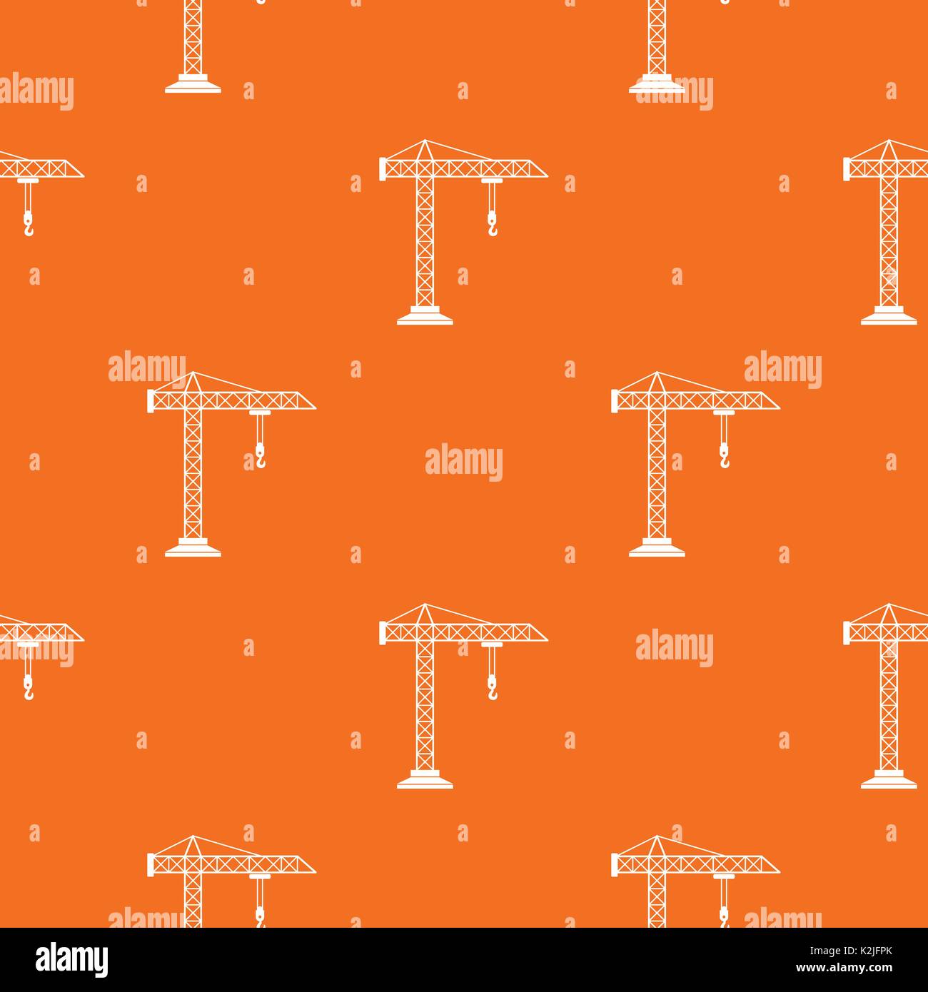 Construction crane pattern seamless Stock Vector
