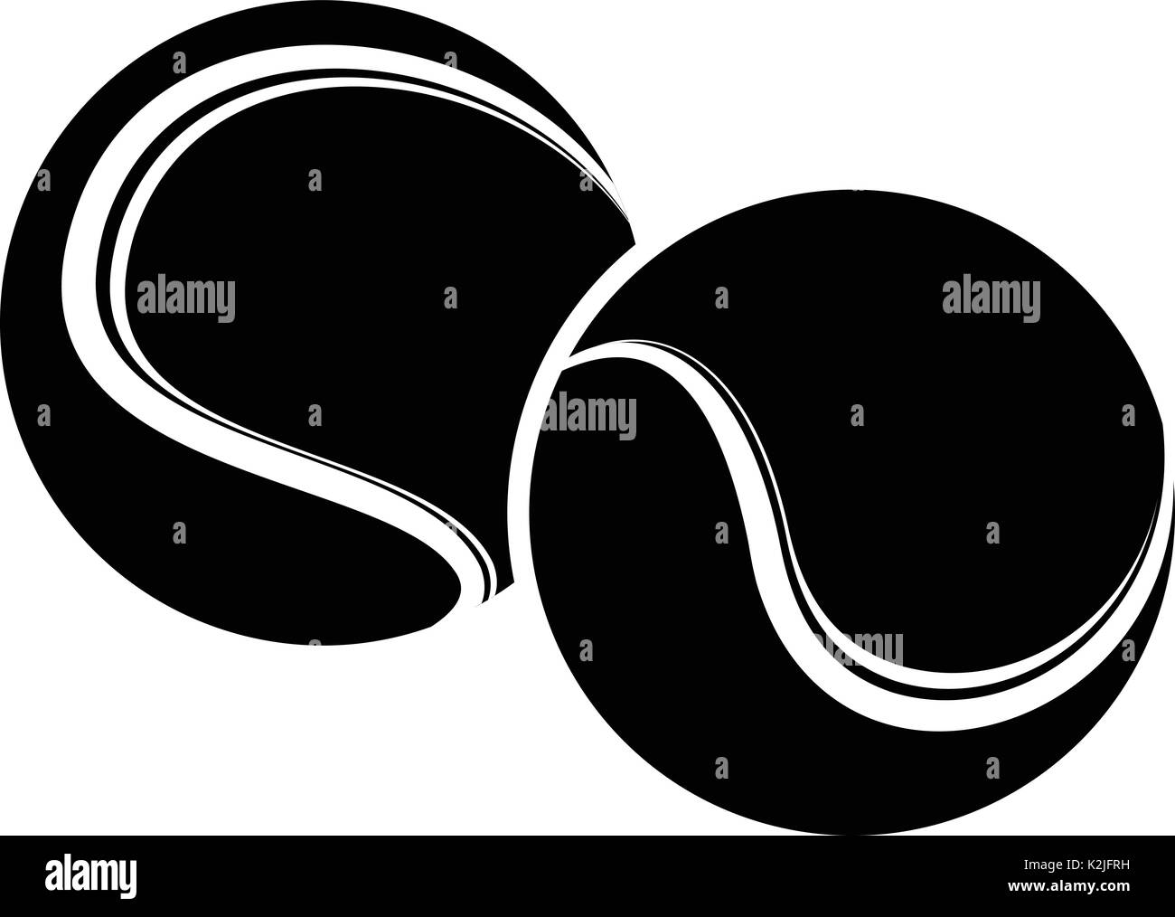 Tennis ball icon, simple black style Stock Vector Image & Art - Alamy