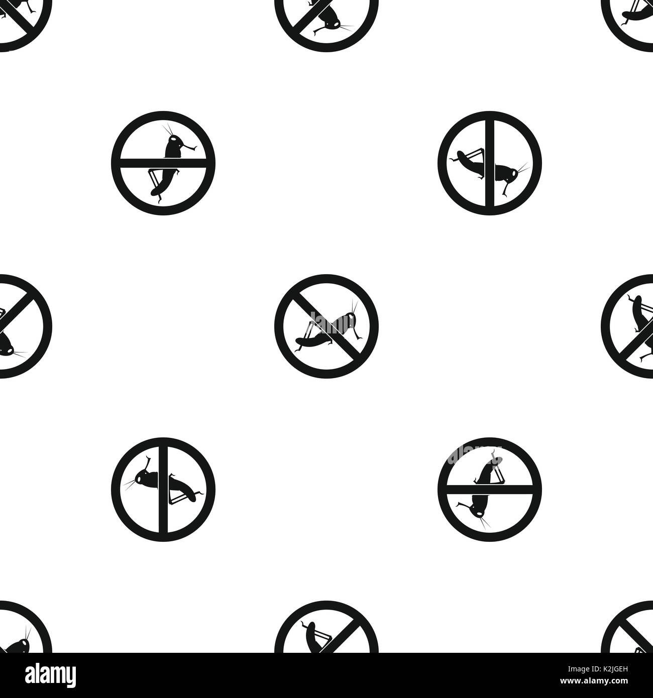 No locust sign pattern seamless black Stock Vector Image & Art - Alamy