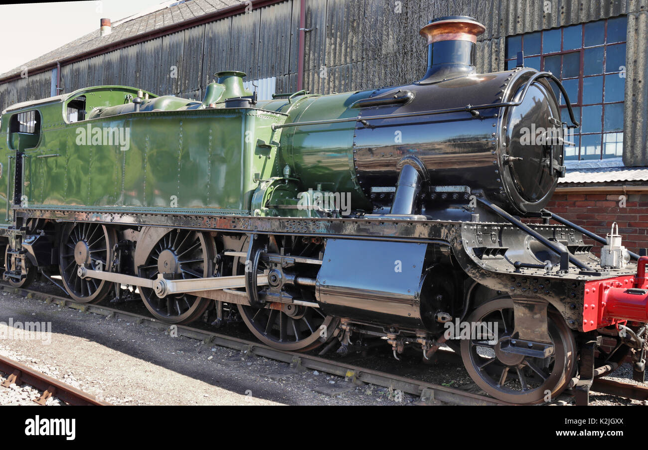 Steam Locomotive at Didcot Railway Centre in Oxfordshire Stock Photo