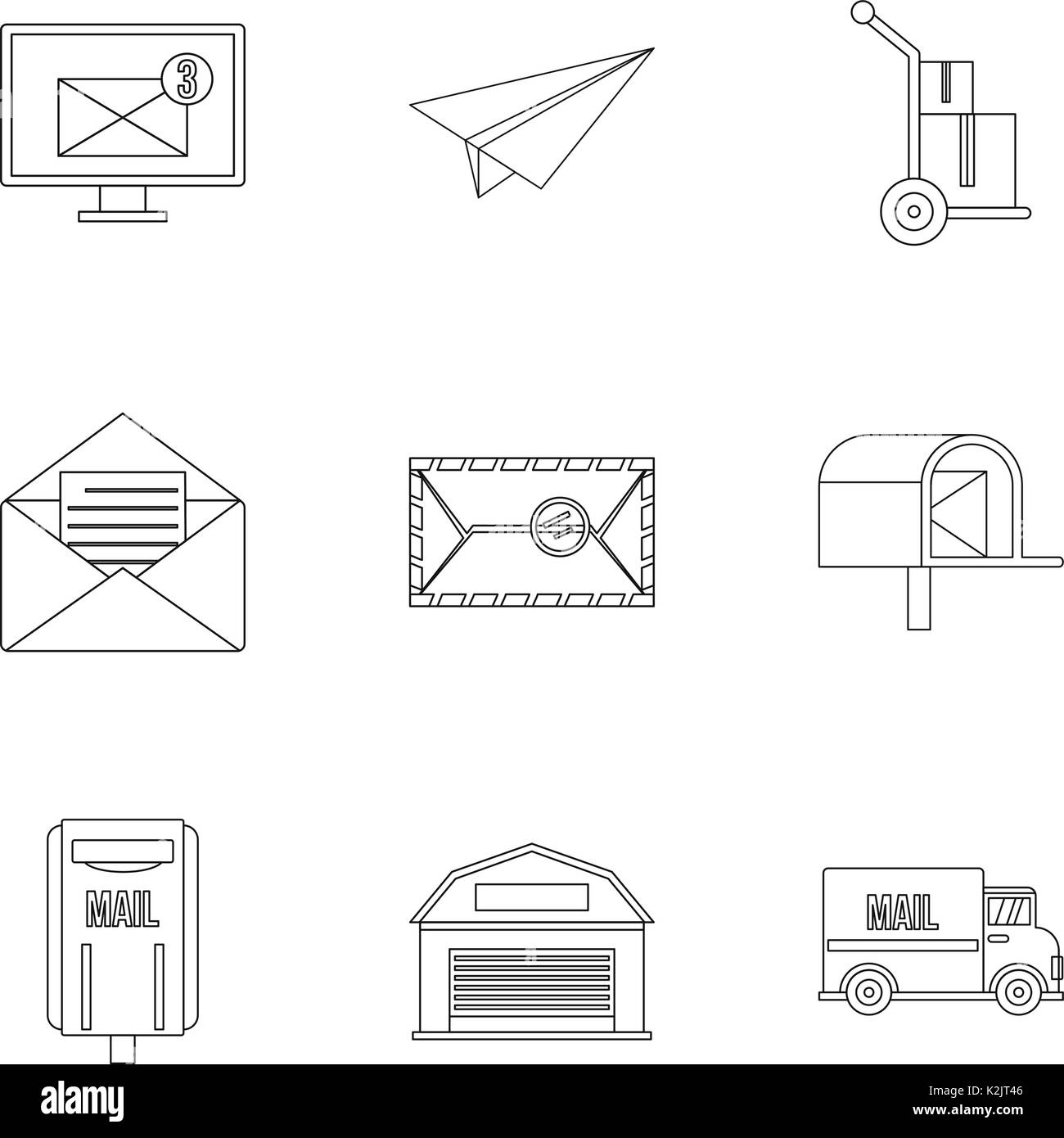 Private mail delivery Stock Vector Images - Alamy
