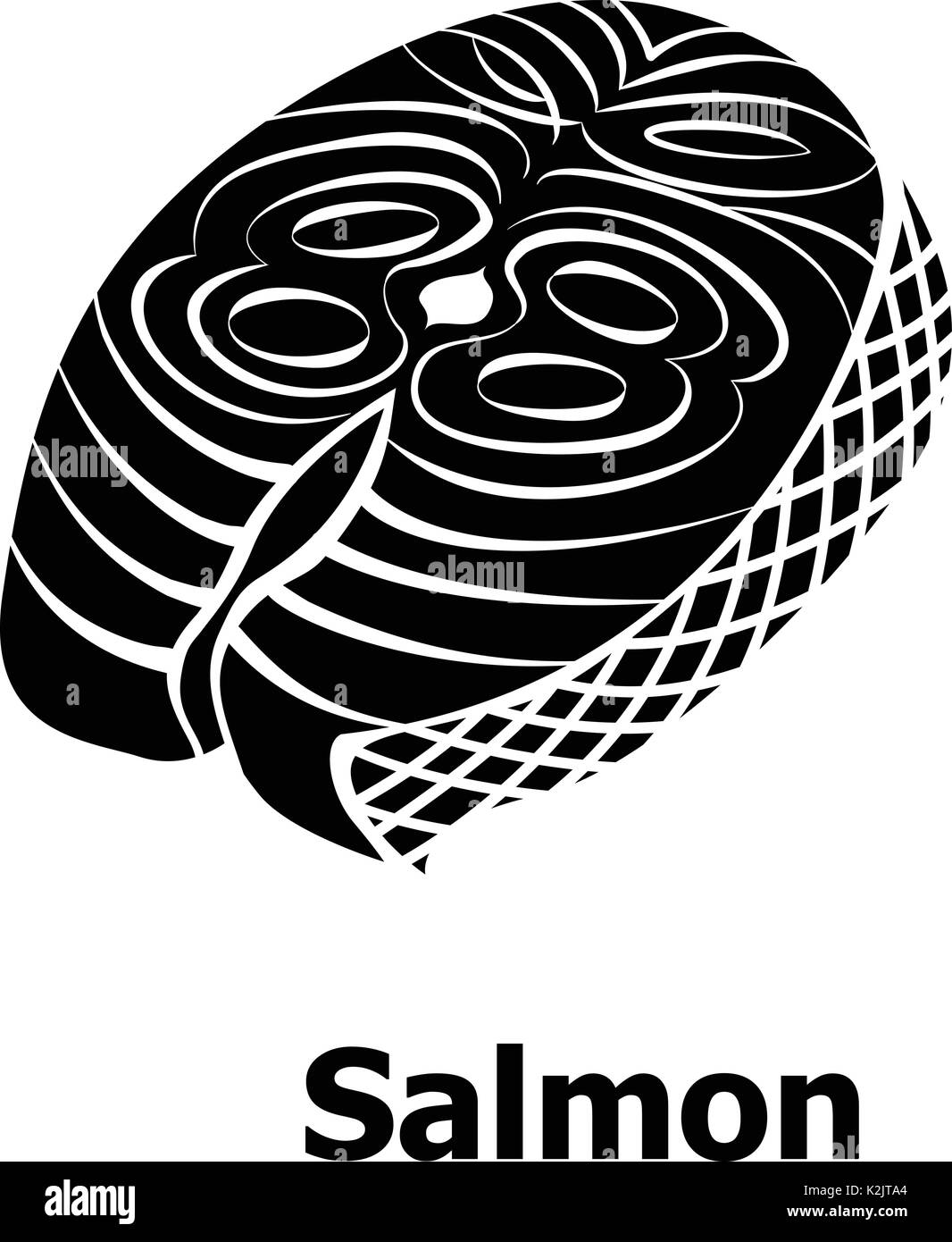 Salmon icon, simple black style Stock Vector Image & Art - Alamy