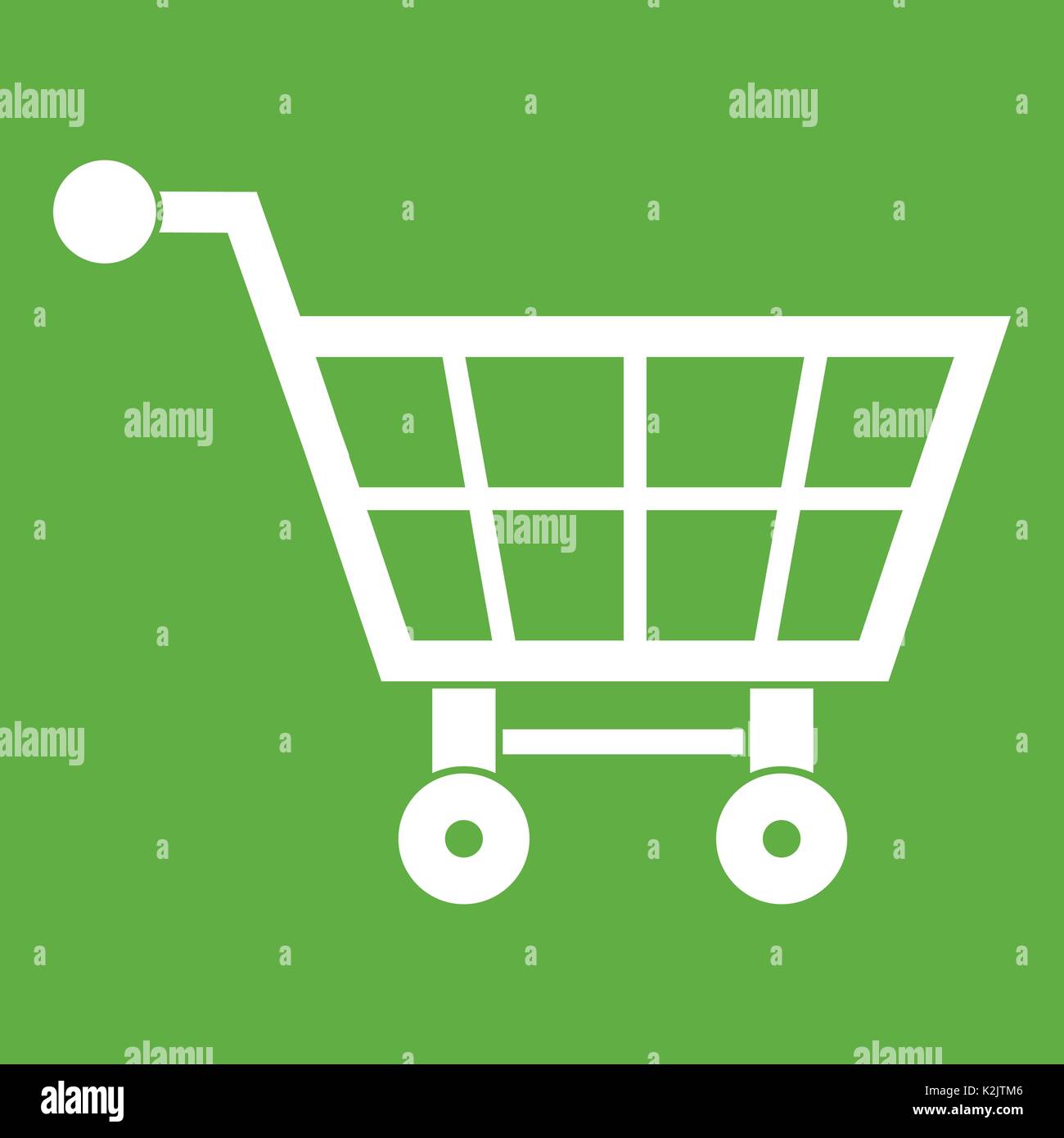 Shopping cart icon green Stock Vector Image & Art - Alamy