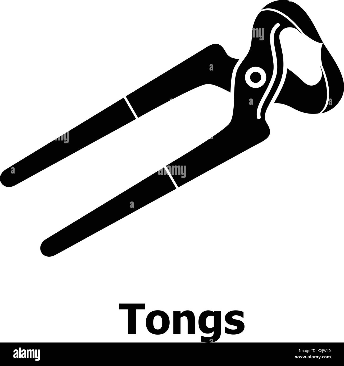 Tongs icon, simple black style Stock Vector Image & Art - Alamy
