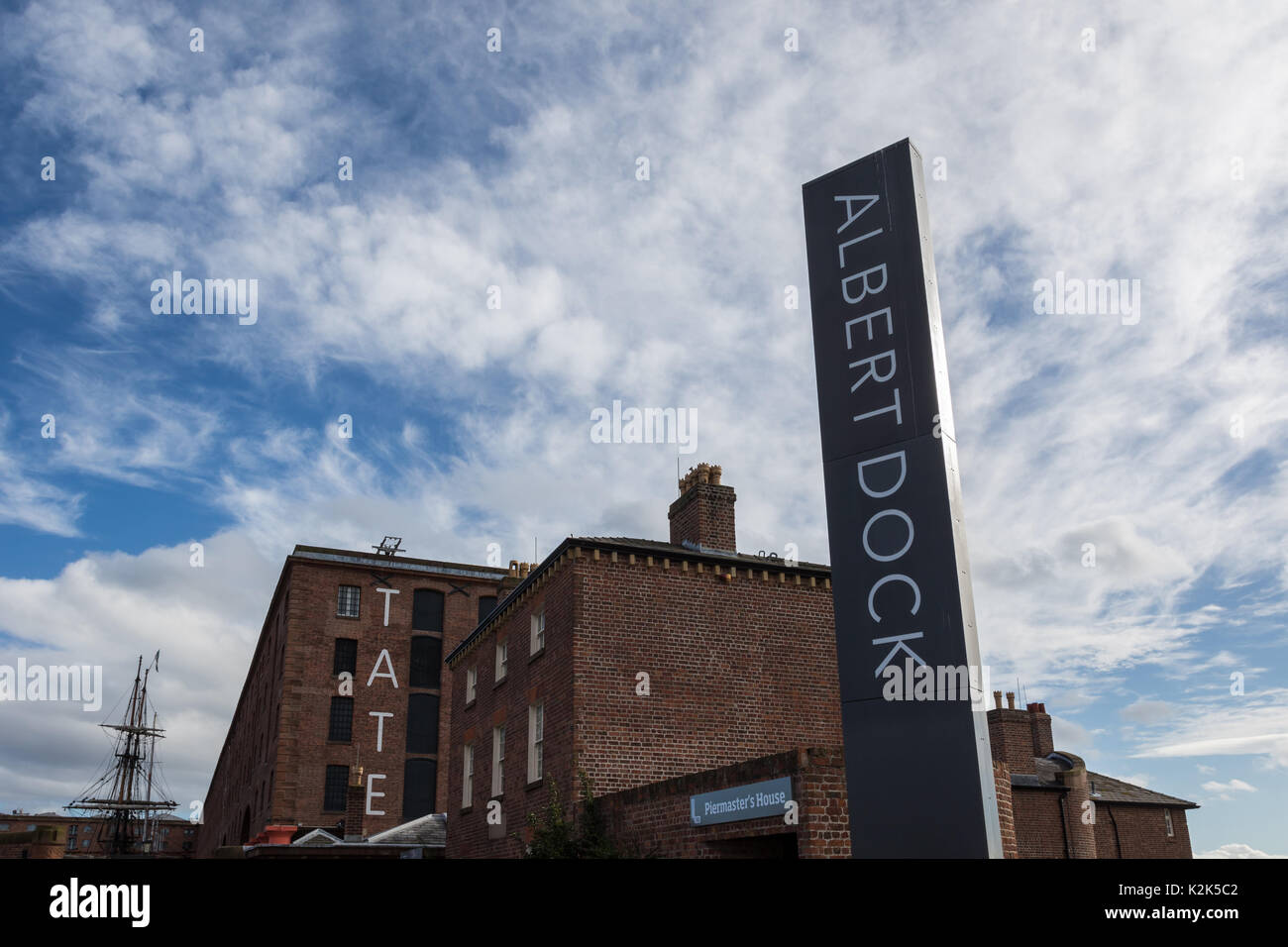 Tate Liverpool art gallery at Albert Dock, Liverpool, England Stock