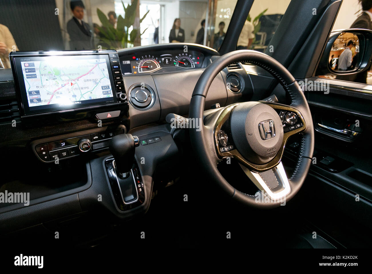 Tokyo Japan 31st Aug 17 The Interior Of The New N Box Custom Mini Vehicle On Display At Honda Motor Co S Headquarters On August 31 17 Tokyo Japan The New N Box Is The First