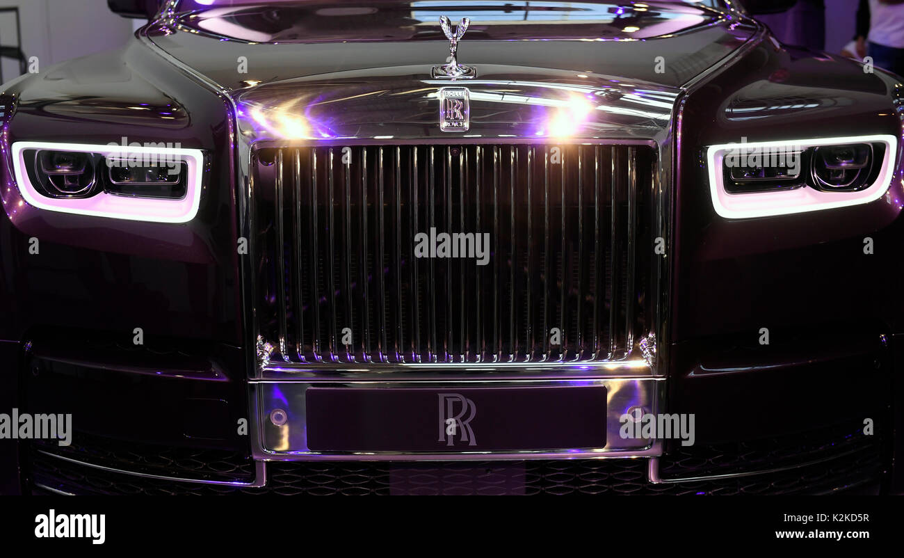 Prague, Czech Republic. 30th Aug, 2017. New, 8th, generation of the Rolls-Royce model Phantom it was introduced in Prague, Czech Republic, on August 30, 2017. Credit: Michal Krumphanzl/CTK Photo/Alamy Live News Stock Photo