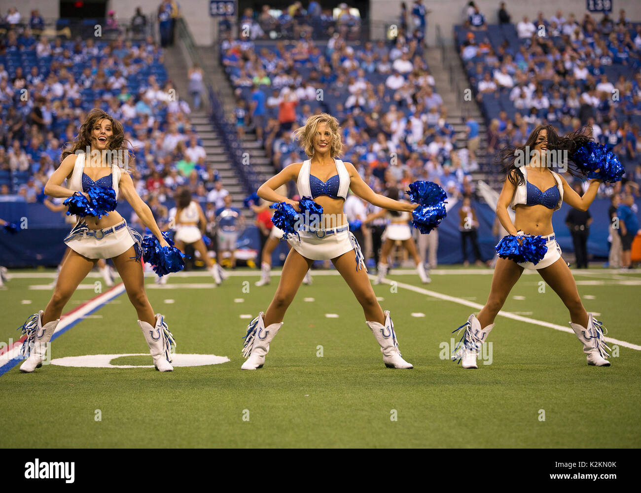 August 31, 2017: Indianapolis Colts cheerleaders perform during NFL ...