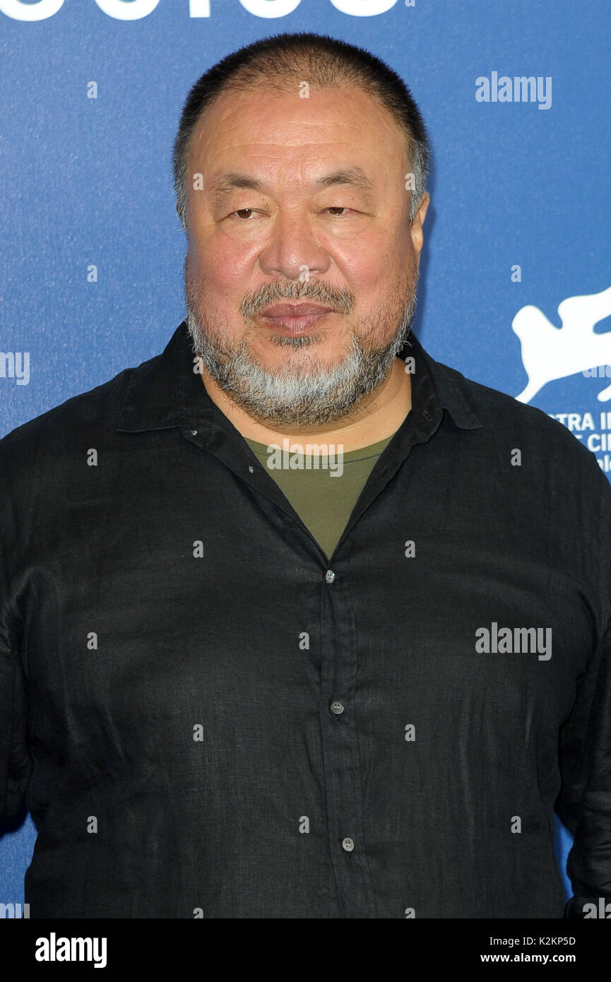 Venice, Italy. 01st Sep, 2017. 74th Venice Film Festival, Photocall film 'Human Flow' Pictured: Ai Weiwei Credit: Independent Photo Agency Srl/Alamy Live News Stock Photo