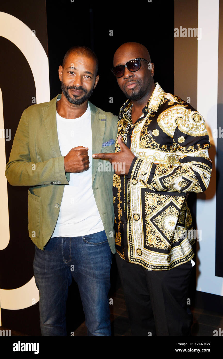 Tyron Ricketts and Wyclef Jean attend the Bread & Butter 2017 by Zalando at  Arena Berlin. Berlin, 01.09.2017 Stock Photo - Alamy