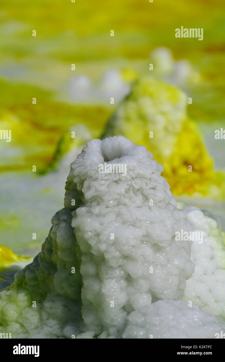 Dallol volcano Danakil depression Ethiopia Stock Photo - Alamy