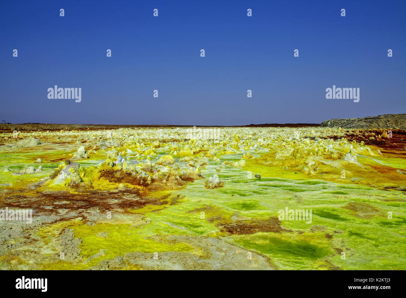 Dallol volcano Danakil depression Ethiopia Stock Photo - Alamy