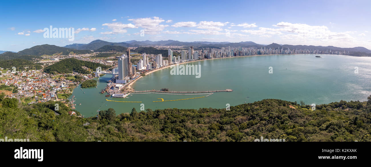 Panoramic aerial view of Balneario Camboriu city - Balneario Camboriu ...