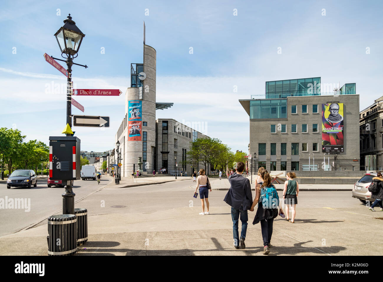 Pointe a Calliere museum in Montreal Stock Photo