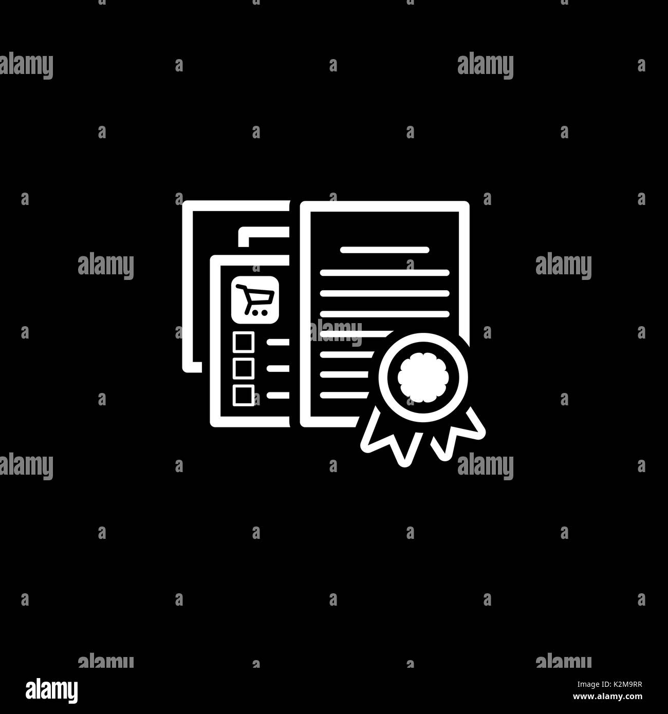 Certified icon badge ribbon hi res stock photography and images Alamy