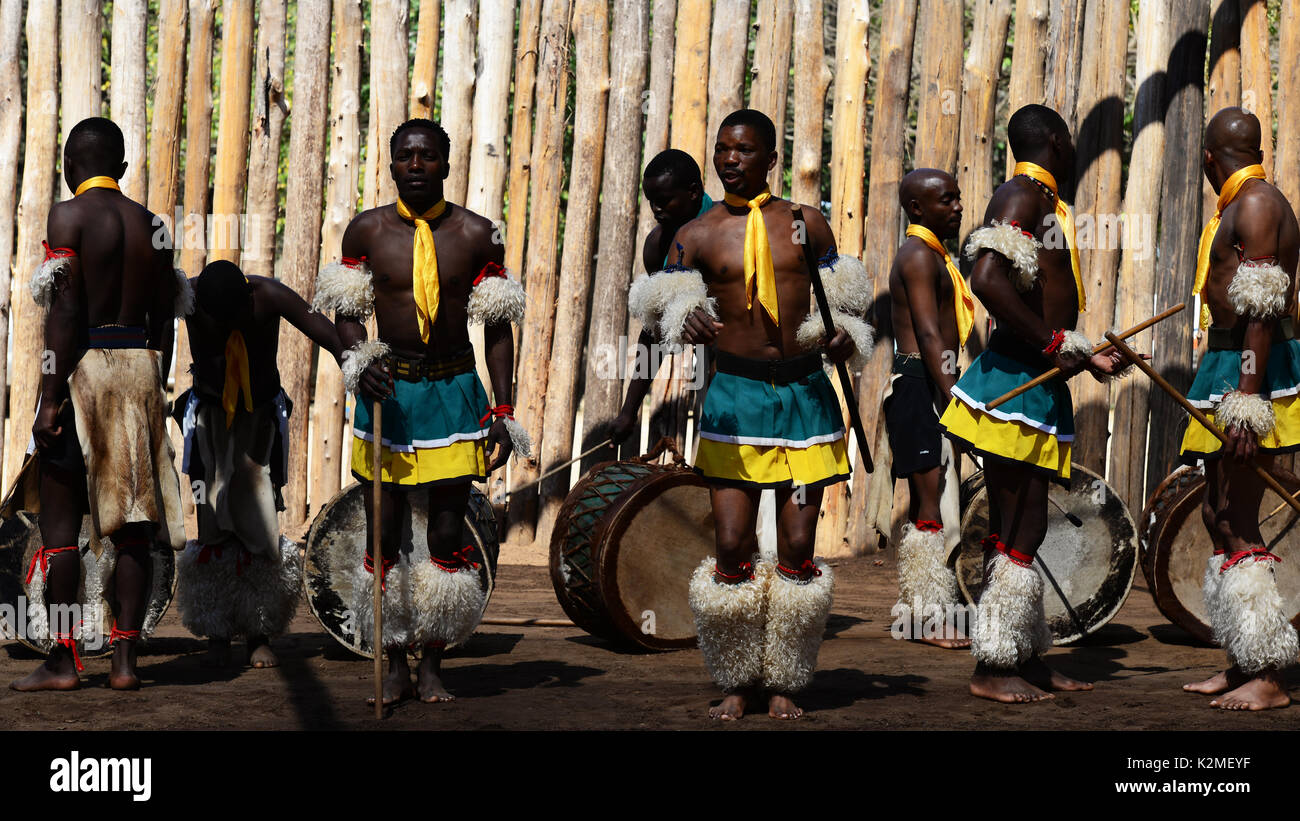 Swaziland Umhlanga Reed Dance Stock Photo - Alamy