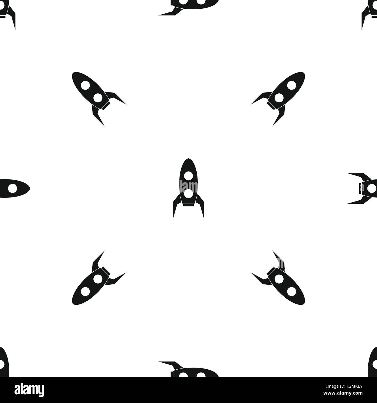 Rocket pattern seamless black Stock Vector Image & Art - Alamy