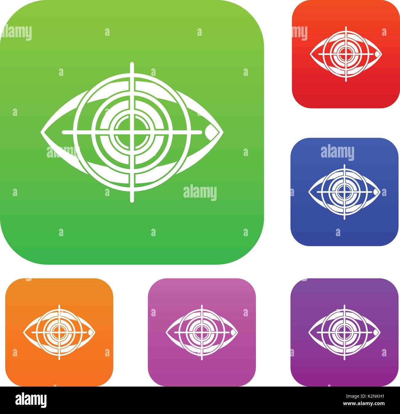 Eye and target set collection Stock Vector Image & Art Alamy
