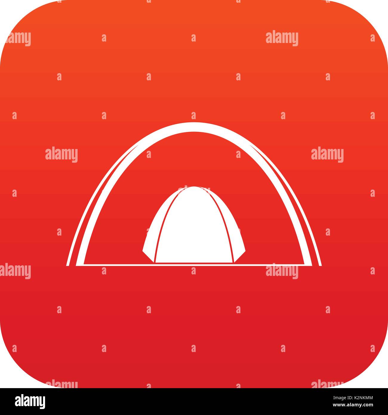 Camping dome tent icon digital red Stock Vector Image & Art - Alamy