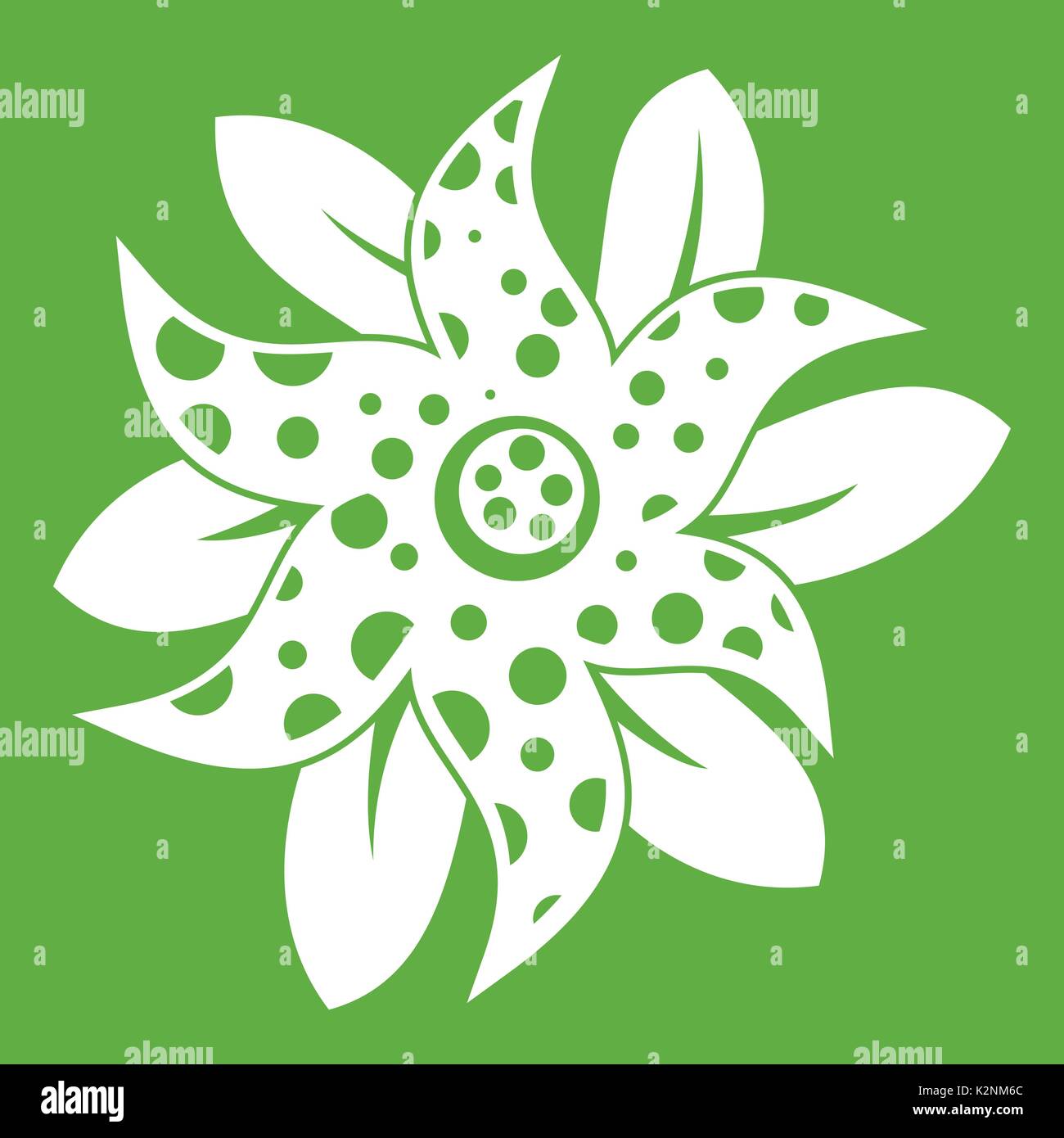 Flower icon green Stock Vector Image & Art - Alamy