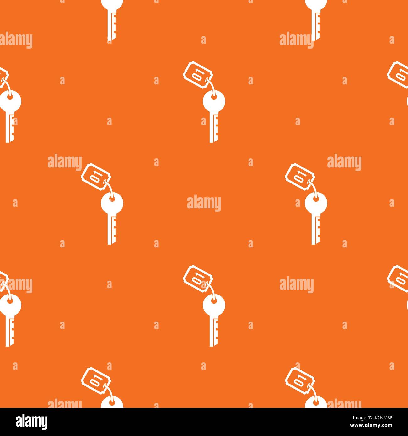 Hotel key pattern seamless Stock Vector