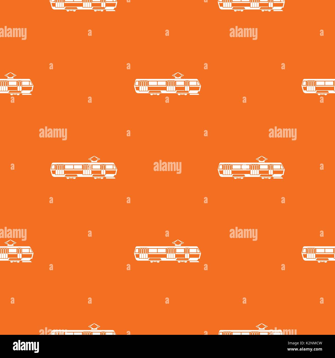 Tram pattern seamless Stock Vector
