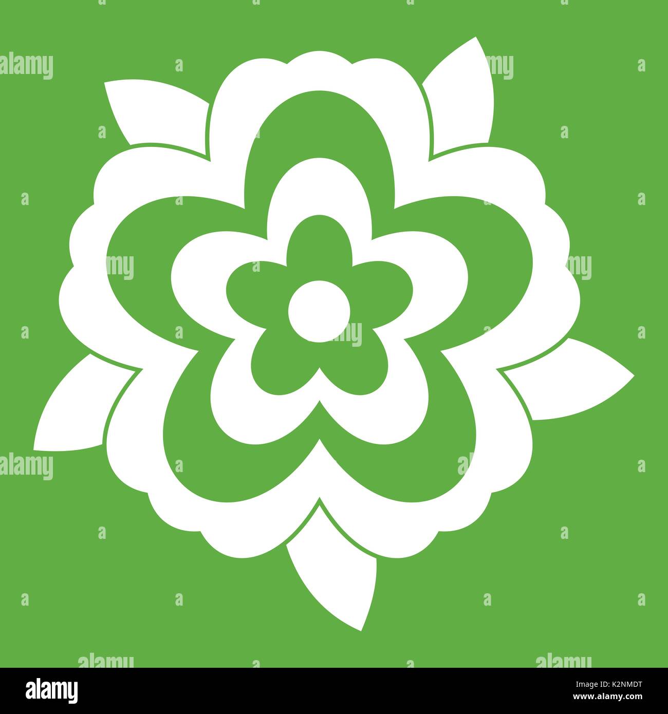 Flower icon green Stock Vector Image & Art - Alamy