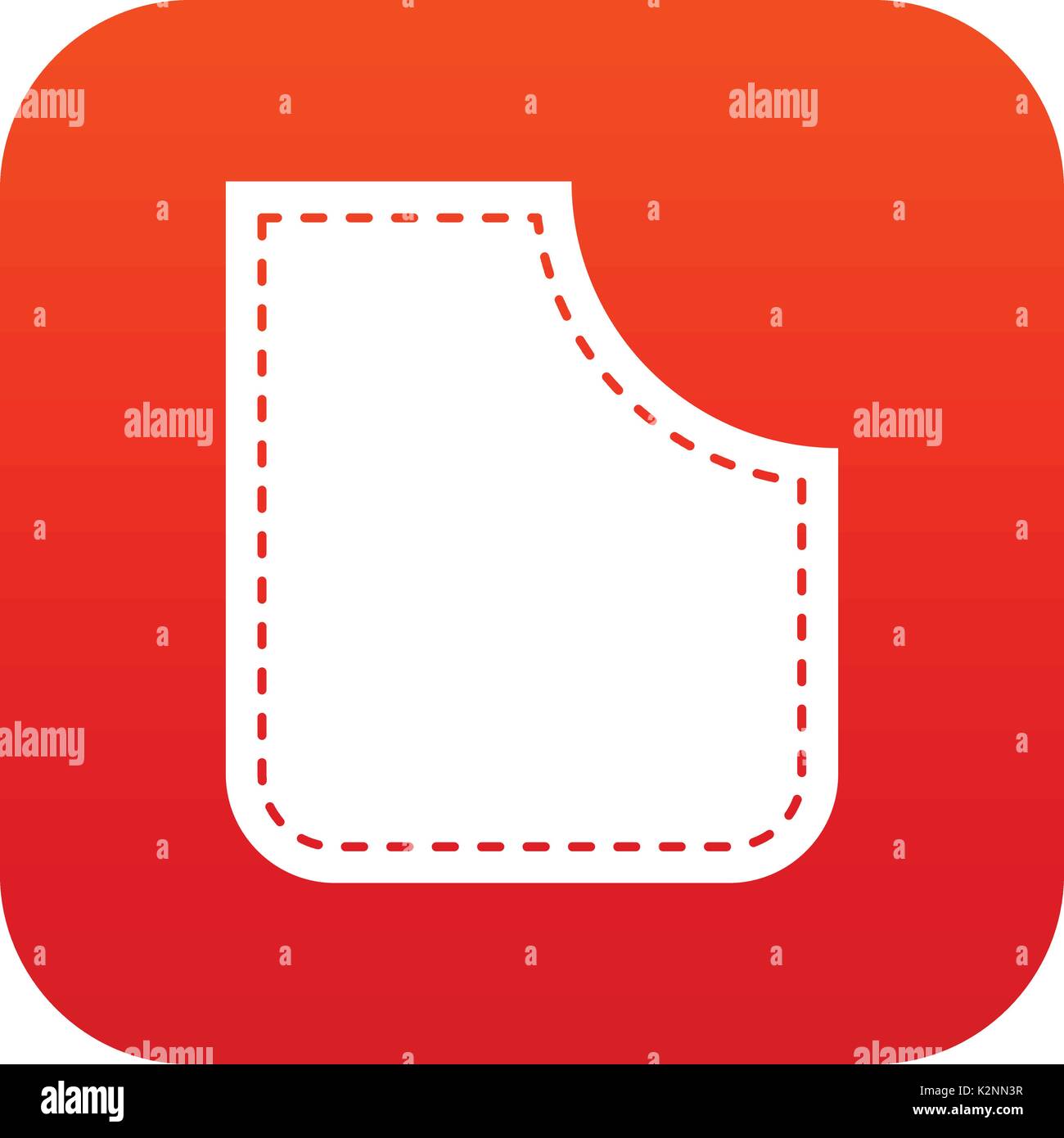 Abstract pocket icon digital red Stock Vector Image & Art - Alamy