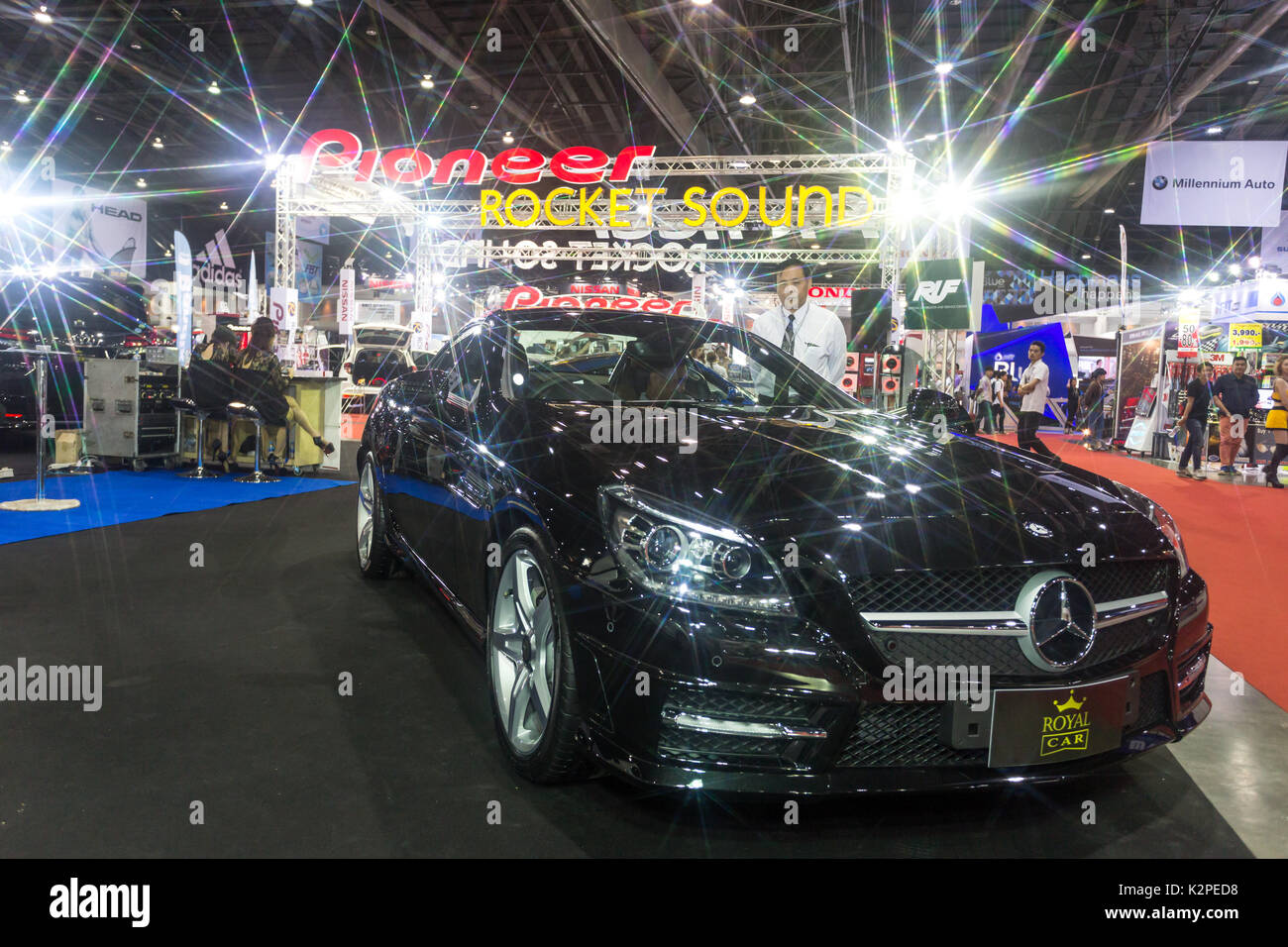 BKK. THAILAND-JUNE 23 : Status of decorate, design of racing car in Bangkok International Auto Salon 2016, 22-26 June 2016 at Bangkok, Thailand. Event Stock Photo