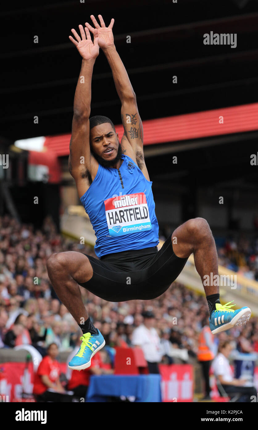 Mike Hartfield aka Michael Hartfield (USA) places third in the long