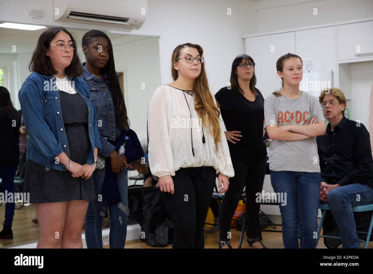 London, UK. 31st Aug, 2017. London's top young buskers took part in a boot camp with music industry experts at the Umbrella Rooms music studios in the heart of the West End before going head-to-head at the Gigs Grand Final at Westfield this Sunday. Twelve competitors have made it through to the Grand Final, where they will battle it out for the title of Gigs Champion 2017 and a range of top prizes including a London Underground busking licence, studio time and busking equipment and a busking trip to Paris Credit: Keith Larby/Alamy Live News Stock Photo