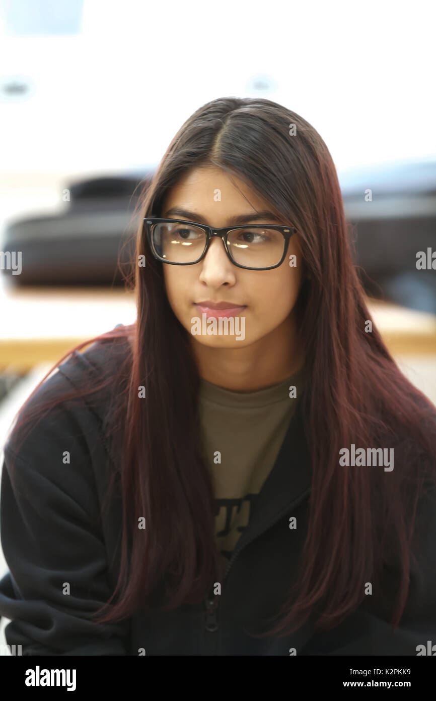London,UK,31st August 2017,Charis Bechan,joined London’s top young buskers who took part in a boot camp with music industry experts at the Umbrella Rooms music studios in the heart of the West End before going head-to-head at the Gigs Grand Final at Westfield this Sunday. Twelve competitors have made it through to the Grand Final, where they will battle it out for the title of Gigs Champion 2017 and a range of top prizes including a London Underground busking licence, studio time and busking equipment and a busking trip to Paris©Keith Larby/Alamy Live News Stock Photo